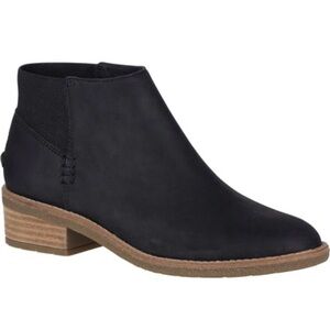 Sperry Top Sider Maya Lani Black Ankle Booties Size 8